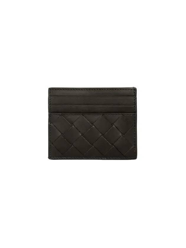 Intrecciato Leather Card Wallet Dark Brown - BOTTEGA VENETA - BALAAN 3