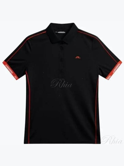 Demi Short Sleeve Polo Shirt Black - J.LINDEBERG - BALAAN 2