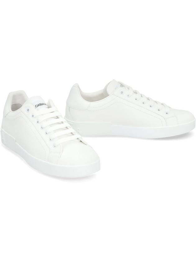 Portofino Calfskin Low Top Sneakers White - DOLCE&GABBANA - BALAAN 4