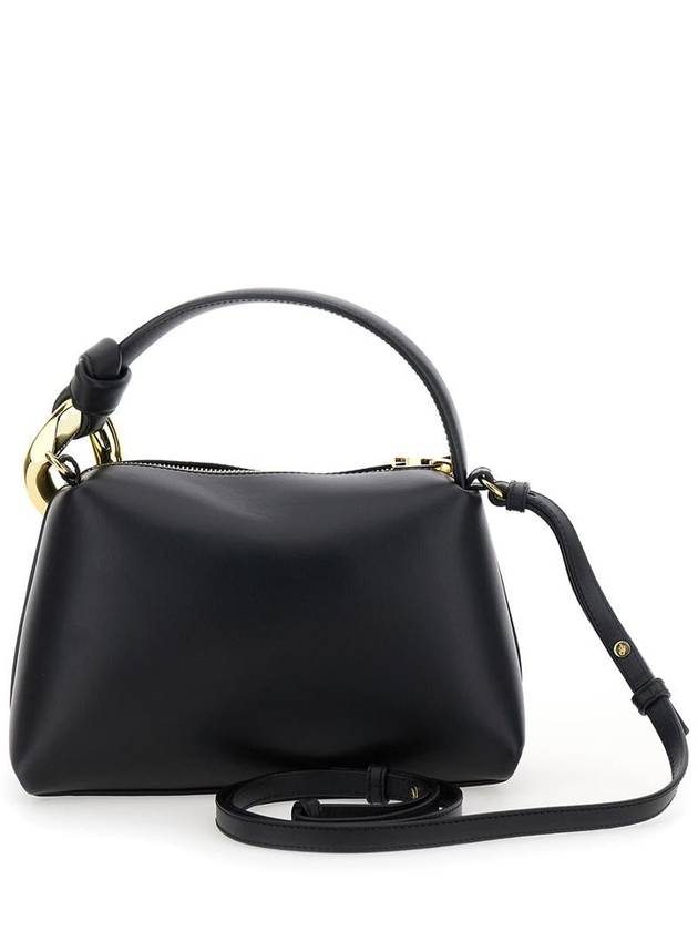 'Corner Small' Black Handbag With Metallic Knot Detail In Leather Woman - JW ANDERSON - BALAAN 2