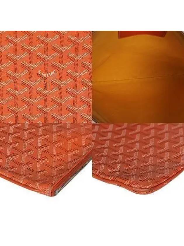 PVC special orange color Sena GM clutch bag - GOYARD - BALAAN 5