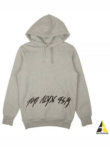 ALYX script logo hoodie gray AAUSW0133FA01 - 1017 ALYX 9SM - BALAAN 1