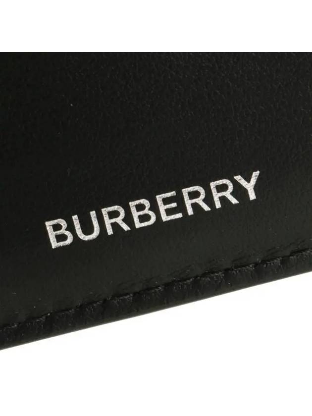 Check Slim Bifold Leather Half Wallet Beige - BURBERRY - BALAAN 7