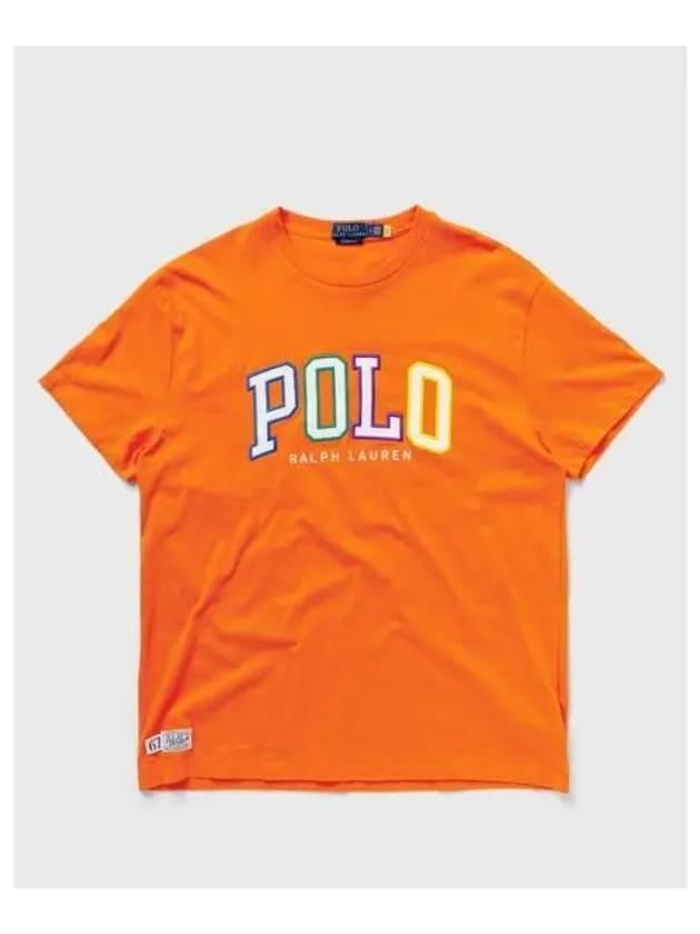 Embroidered Logo Short Sleeve T-Shirt Orange - POLO RALPH LAUREN - BALAAN 2