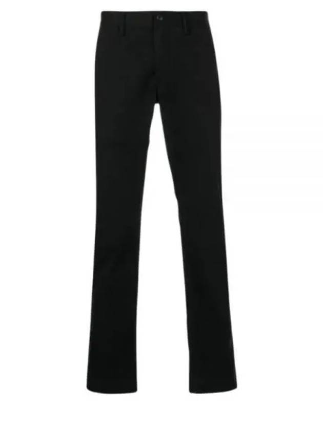 Logo Slim Fit Straight Pants Black - POLO RALPH LAUREN - BALAAN 2