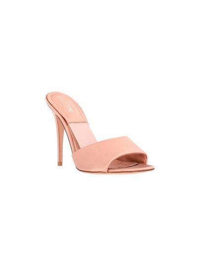 105 HEEL SANDAL WITH PLATINUM LOGO - VALENTINO - BALAAN 2