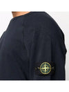 Garment Dyed Malfile Fleece Crewneck Sweatshirt Black - STONE ISLAND - BALAAN 5