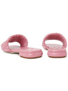 Logo Detail Slippers Pink - MIU MIU - BALAAN.