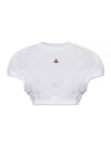 ORB Football Crop Short Sleeve T-Shirt White - VIVIENNE WESTWOOD - BALAAN 2