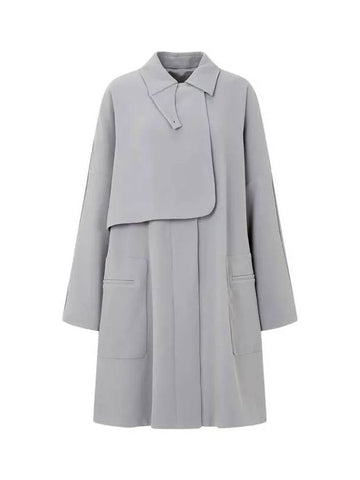 Women s flap detail collar coat gray 271730 - EMPORIO ARMANI - BALAAN 1