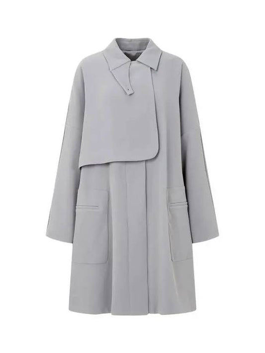 Women s flap detail collar coat gray 271730 - EMPORIO ARMANI - BALAAN 1