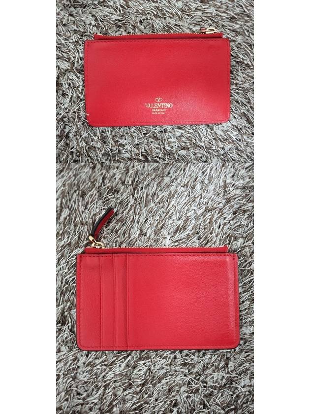 Rockstud medium wallet red - VALENTINO - BALAAN 8