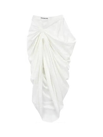 Uncut draped banding skirt white 270672 - ALEXANDER WANG - BALAAN 1