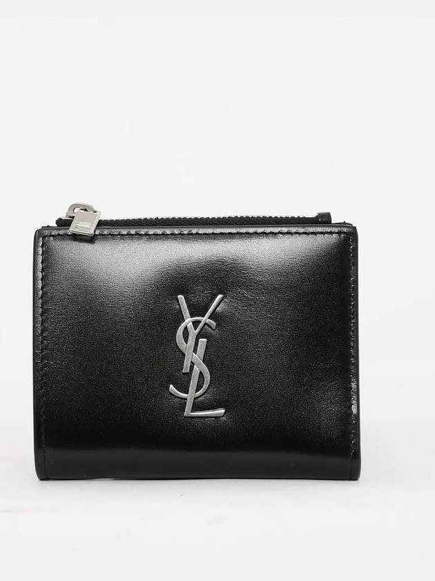 Monogram Half Wallet Black - SAINT LAURENT - BALAAN 3