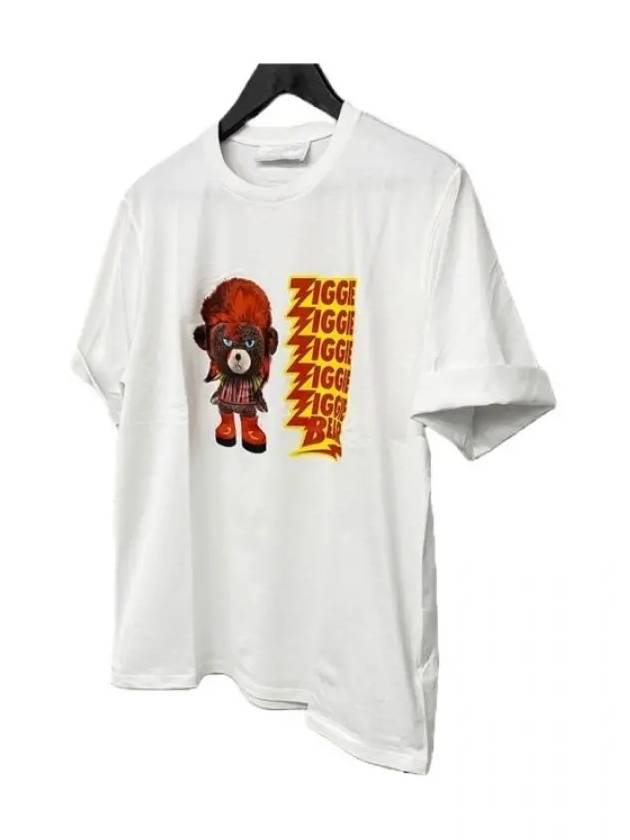 Ziggie Bear Short Sleeve T-Shirt White - NEIL BARRETT - BALAAN 3