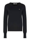 ORB Logo Knit Top Black - VIVIENNE WESTWOOD - BALAAN 2