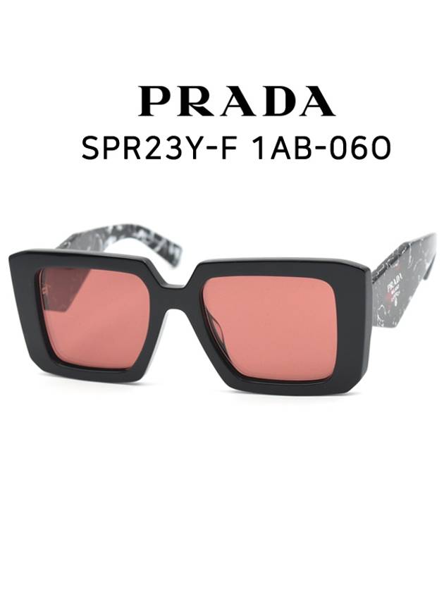 Sunglasses square horn rim sunglasses SPR23YF 1AB06Q - PRADA - BALAAN 1