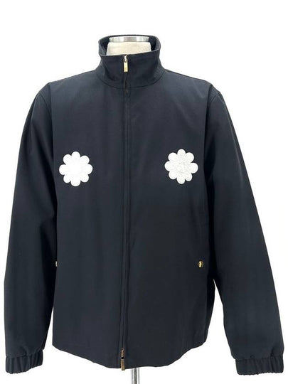 floral applique track jacket - THOM BROWNE - BALAAN 2