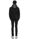 Men's Padded Cotton Cardigan Black - MONCLER - BALAAN 6