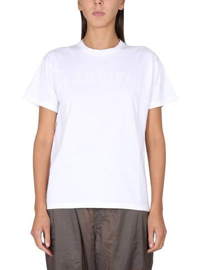 Logo Cotton Jersey Short Sleeve T-Shirt White - MAISON MARGIELA - BALAAN 2