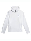 brushed hooded t-shirt aerial quarter hood GMJS10143 white - J.LINDEBERG - BALAAN 1