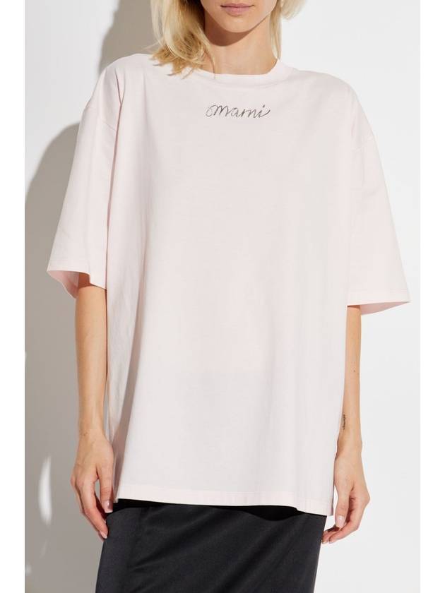 Marni ‘Oversize’ T-shirt, Women's, Pink - MARNI - BALAAN 3