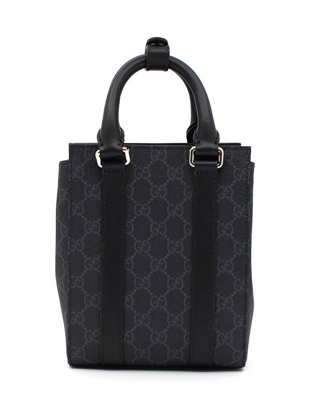 GG Supreme Mini Tote Bag Black - GUCCI - BALAAN 4