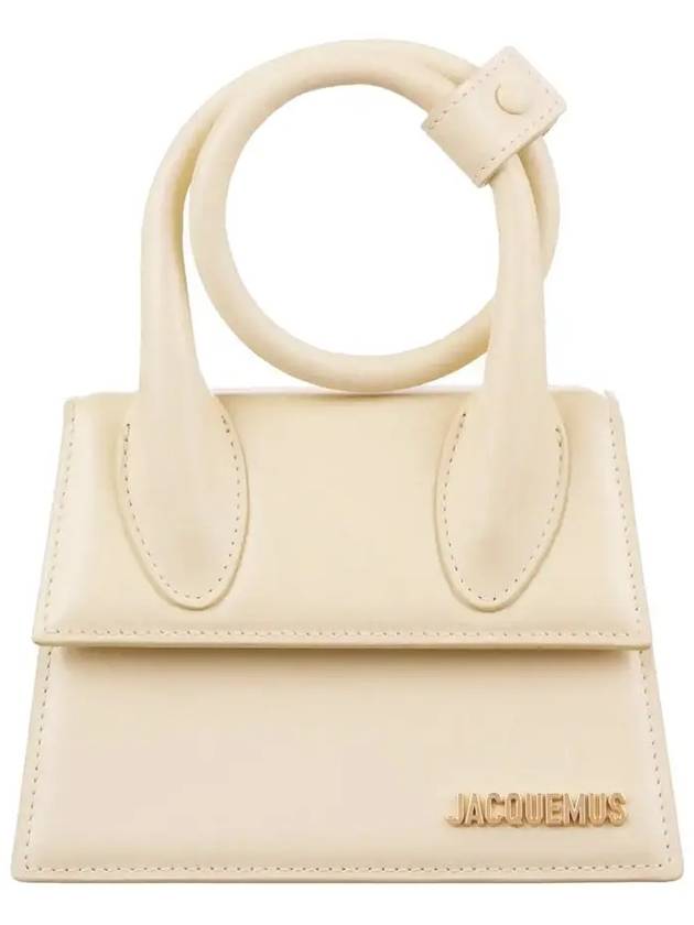 Le Chiquito Noeud Coiled Tote Bag Ivory - JACQUEMUS - BALAAN 3