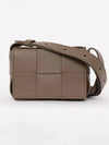 Intrecciato Cassette Small Cross Bag Taupe Grey - BOTTEGA VENETA - BALAAN 4