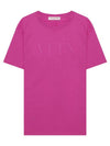 Garavani short sleeve t shirt 692541 Pink - VALENTINO - BALAAN 1