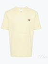 Fox Head Patch Classic Short Sleeve T-Shirt Yellow - MAISON KITSUNE - BALAAN 2