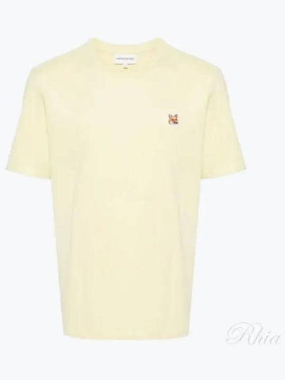 Fox Head Patch Classic Short Sleeve T-Shirt Yellow - MAISON KITSUNE - BALAAN 2