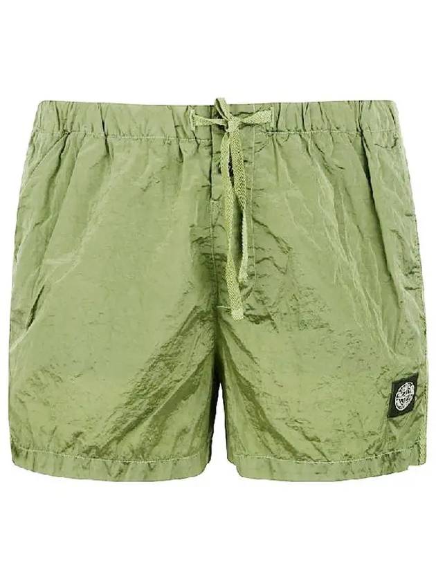 Wappen Patch Nylon Metal Swim Shorts Light Green - STONE ISLAND - BALAAN 3