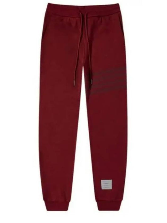 4 Bar Stripe Track Pants Red - THOM BROWNE - BALAAN 2