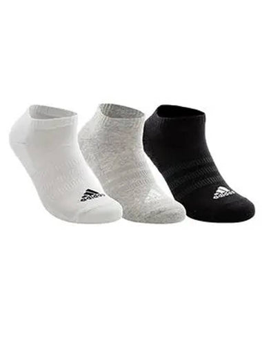 Logo Low Cut Socks 3 Pairs - ADIDAS - BALAAN 1