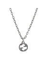 Women's Interlocking G Pendant Necklace Silver - GUCCI - BALAAN 1