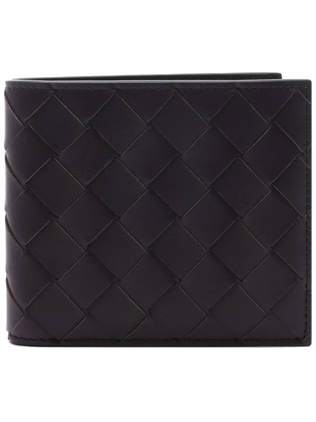 Intrecciato Leather Half Wallet Brown - BOTTEGA VENETA - BALAAN 3