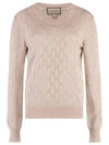 GG Crystal Wool Knit Top Pink - GUCCI - BALAAN 2