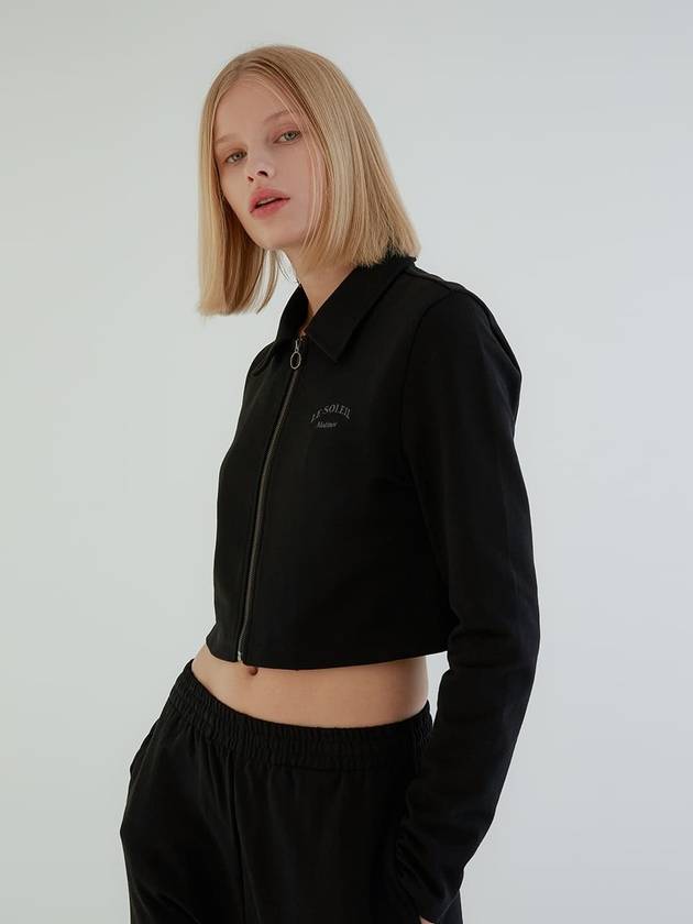 Luster Short Zip Up Jacket Black - LE SOLEIL MATINEE - BALAAN 2