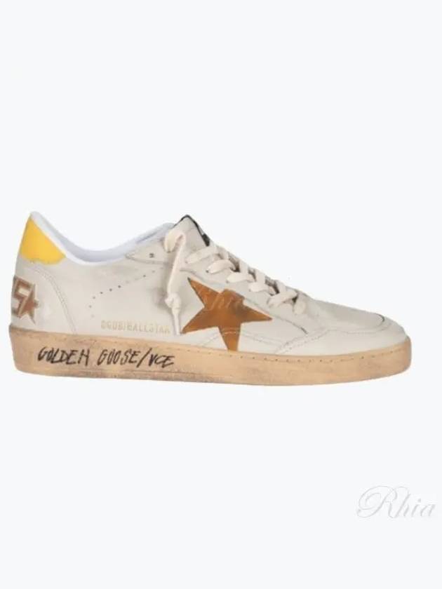 Ballstar Yellow Tab Low Top Sneakers White Cathay - GOLDEN GOOSE - BALAAN 2