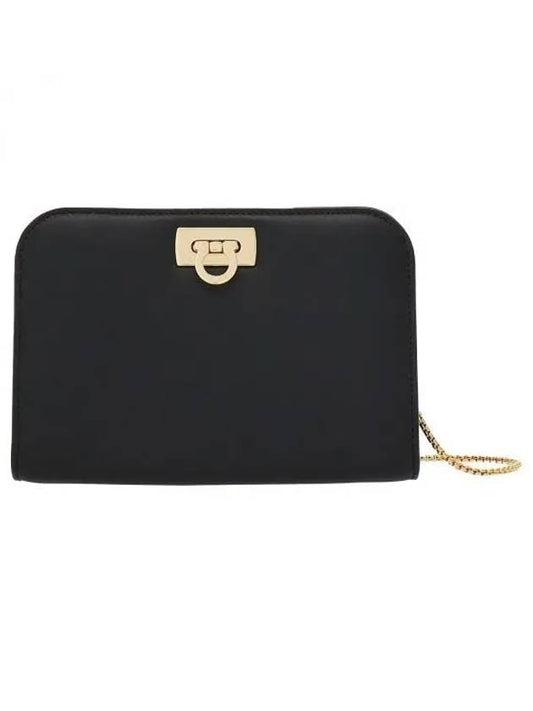 Diana Small Clutch Bag Black - SALVATORE FERRAGAMO - BALAAN 2