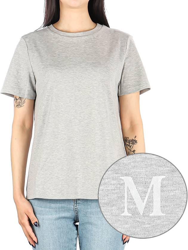 Women's ANGRI Bag Logo Short Sleeve T-Shirt Gray - S MAX MARA - BALAAN 2