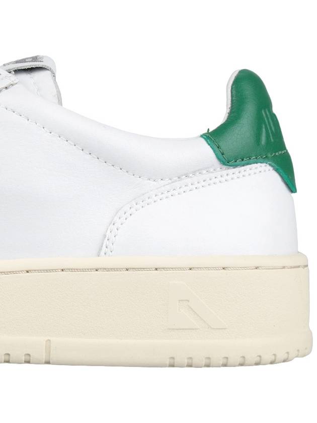 Medalist Green Tab Leather Low Top Sneakers White - AUTRY - BALAAN 7