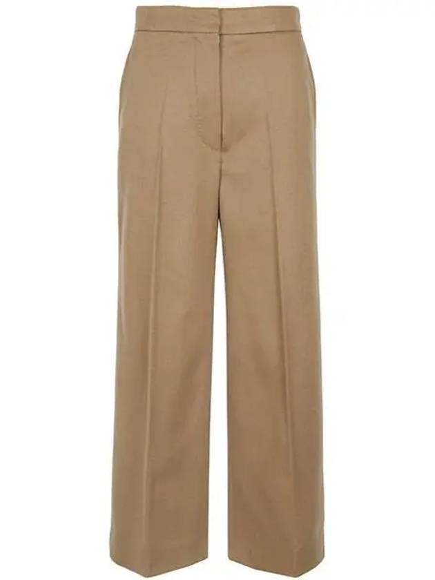 Camel Burano Wool Pants 001 1209027 - MAX MARA - BALAAN 1