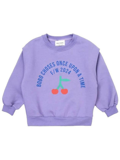 Circle Logo Cherry Sweatshirt Purple - BOBO CHOSES - BALAAN 2