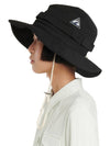 Wide Brim Cotton Bucket Hat Black - JIL SANDER - BALAAN 6