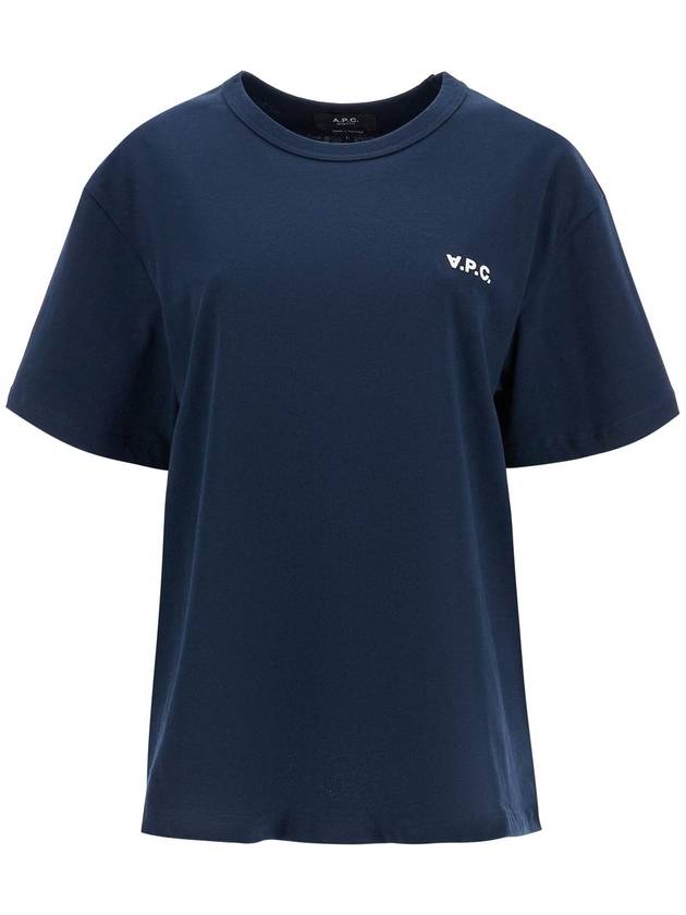 Boxy Petit VPC Short Sleeve T-Shirt Navy - A.P.C. - BALAAN 2