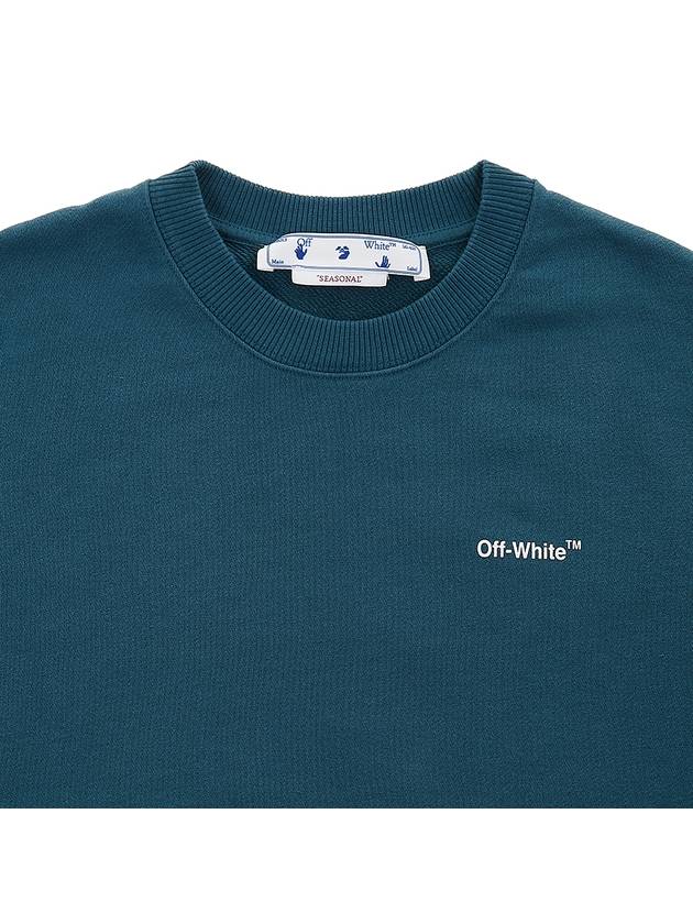 mini logo sweatshirt green - OFF WHITE - BALAAN 5