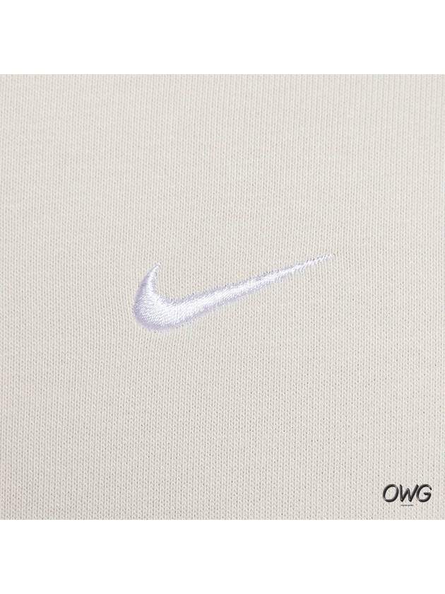 Solo Swoosh Quarter Zip Sweatshirt Light Bone - NIKE - BALAAN 6