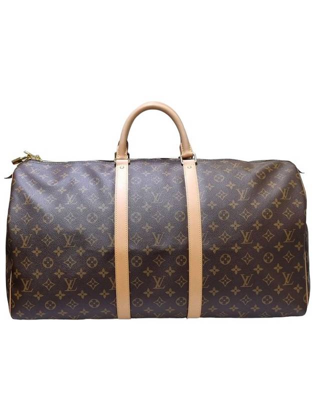 Women s M41424 Monogram Canvas Keepall 55 Travel Tote Bag Built in Chip - LOUIS VUITTON - BALAAN 3